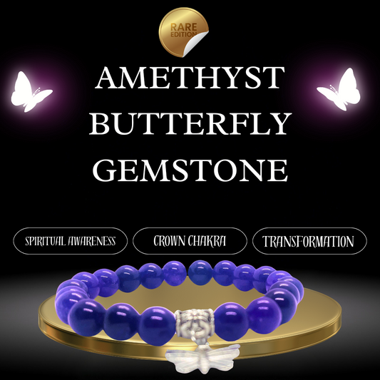 Amethyst Butterfly Gemstone