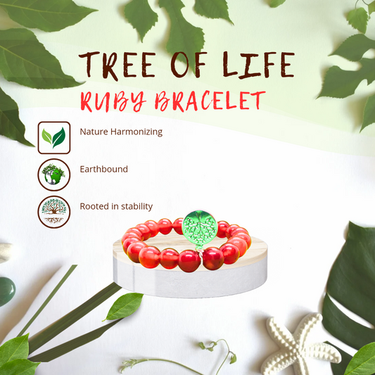 Tree of Life Ruby Bracelet