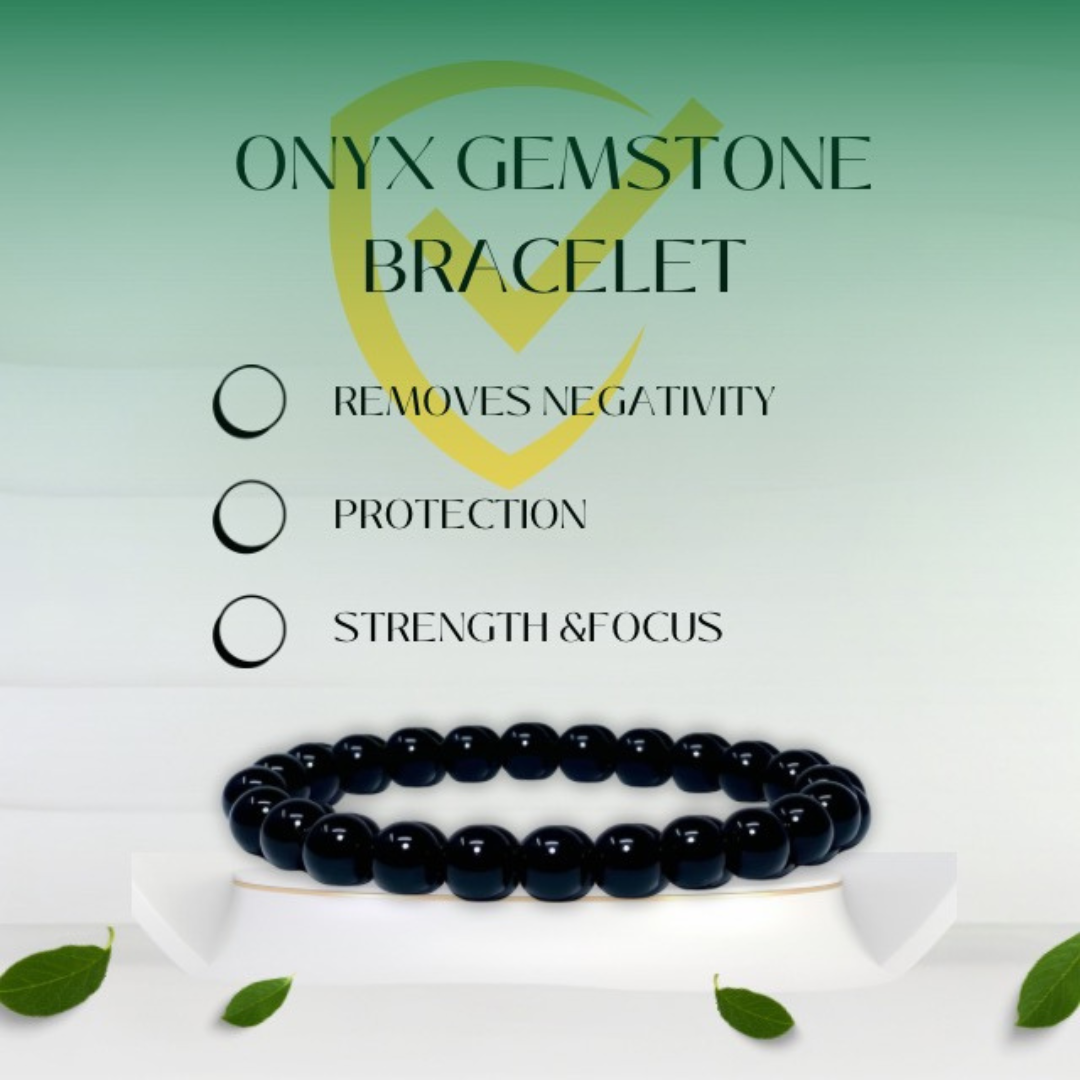 Onyx Gemstone Bracelet