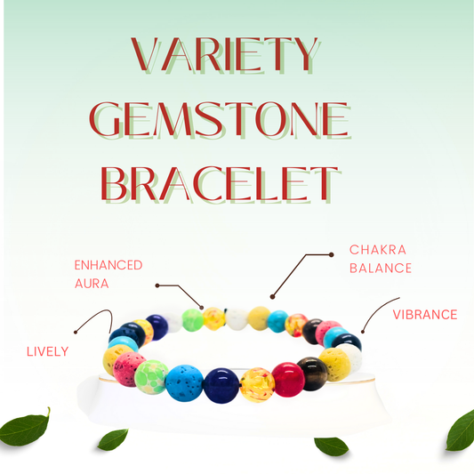 Natural Gemstone Variety Bracelet